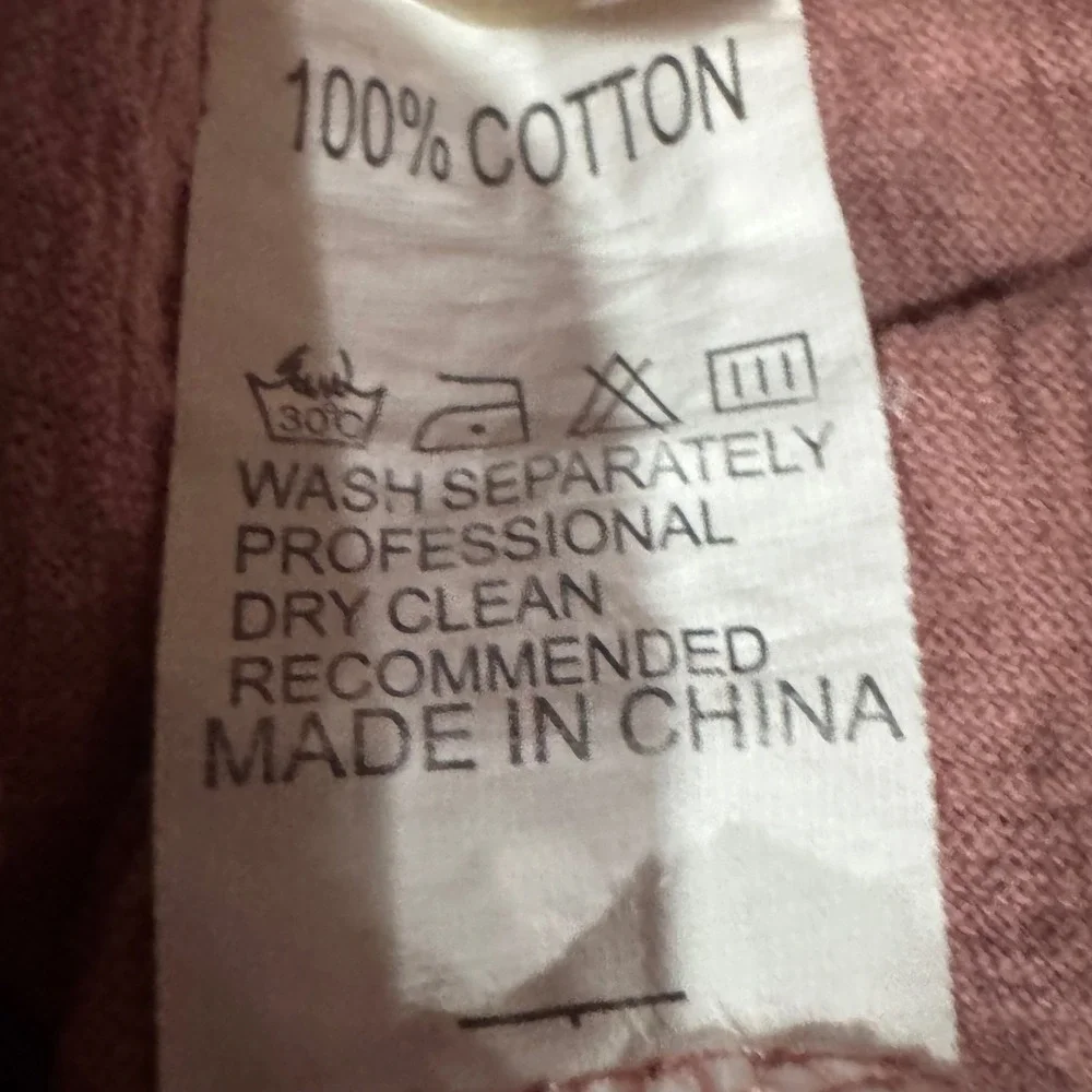 Unbranded Textured Cotton Dress Baby Girl 18-24M Mauve Pink Excellent Ruffle